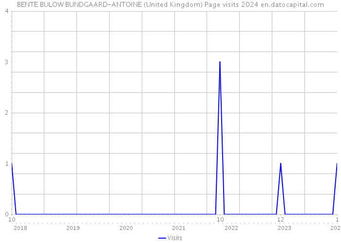 BENTE BULOW BUNDGAARD-ANTOINE (United Kingdom) Page visits 2024 