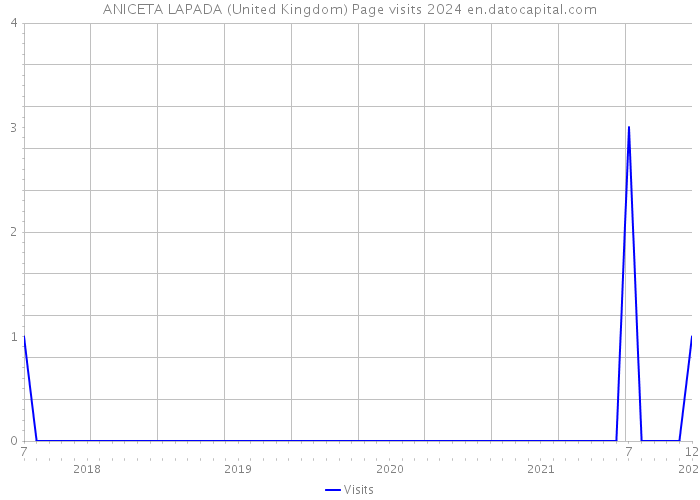 ANICETA LAPADA (United Kingdom) Page visits 2024 
