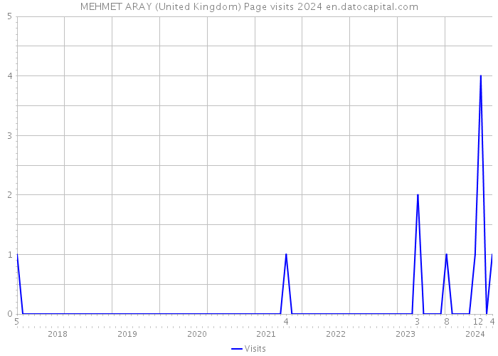MEHMET ARAY (United Kingdom) Page visits 2024 