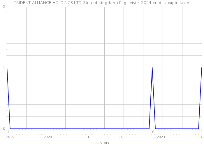 TRIDENT ALLIANCE HOLDINGS LTD (United Kingdom) Page visits 2024 