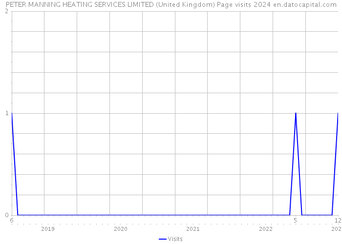 PETER MANNING HEATING SERVICES LIMITED (United Kingdom) Page visits 2024 