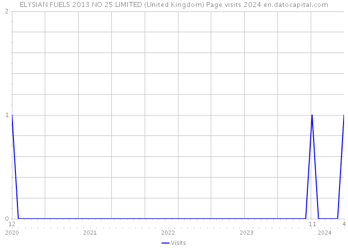 ELYSIAN FUELS 2013 NO 25 LIMITED (United Kingdom) Page visits 2024 