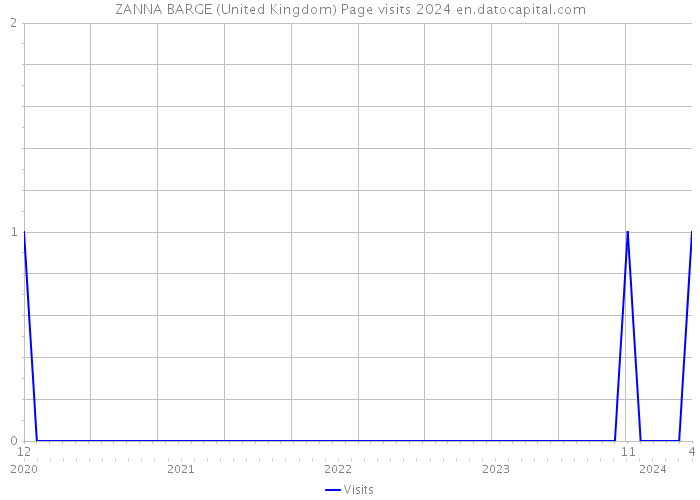 ZANNA BARGE (United Kingdom) Page visits 2024 