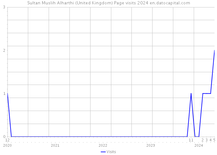 Sultan Muslih Alharthi (United Kingdom) Page visits 2024 