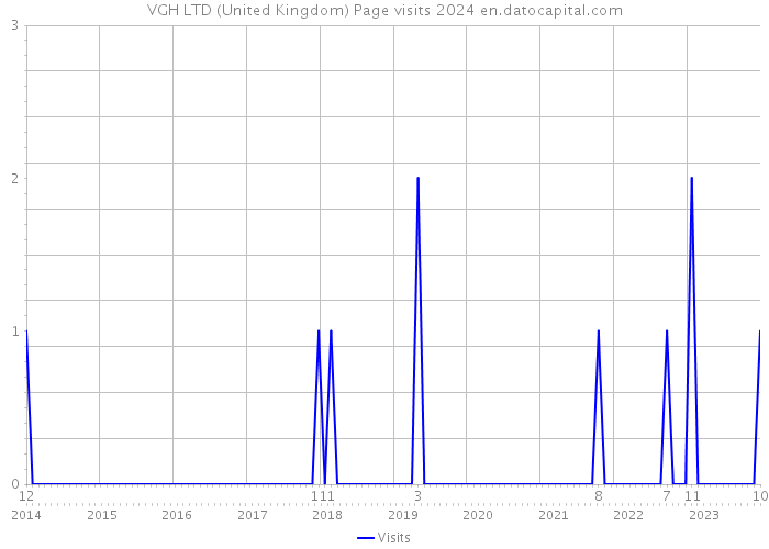 VGH LTD (United Kingdom) Page visits 2024 
