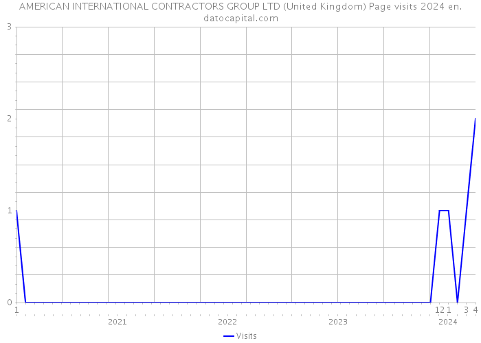AMERICAN INTERNATIONAL CONTRACTORS GROUP LTD (United Kingdom) Page visits 2024 