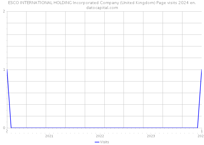 ESCO INTERNATIONAL HOLDING Incorporated Company (United Kingdom) Page visits 2024 