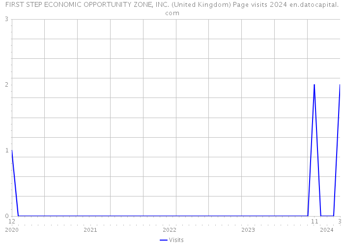 FIRST STEP ECONOMIC OPPORTUNITY ZONE, INC. (United Kingdom) Page visits 2024 