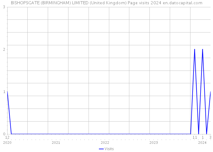 BISHOPSGATE (BIRMINGHAM) LIMITED (United Kingdom) Page visits 2024 