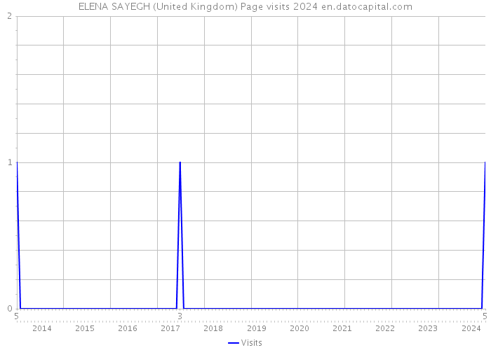ELENA SAYEGH (United Kingdom) Page visits 2024 