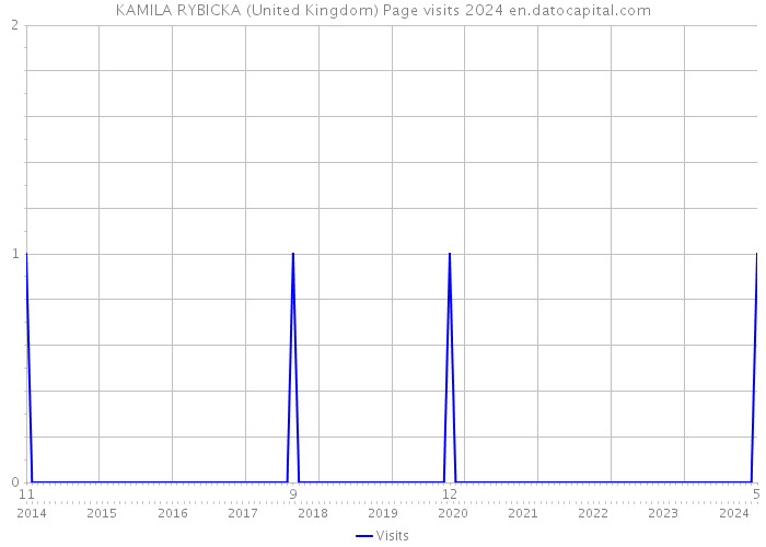 KAMILA RYBICKA (United Kingdom) Page visits 2024 