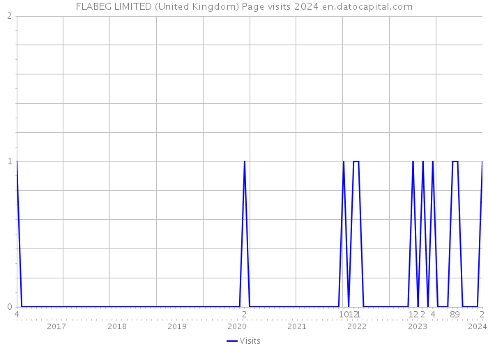FLABEG LIMITED (United Kingdom) Page visits 2024 