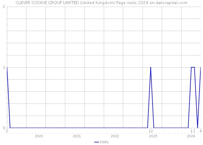 CLEVER COOKIE GROUP LIMITED (United Kingdom) Page visits 2024 