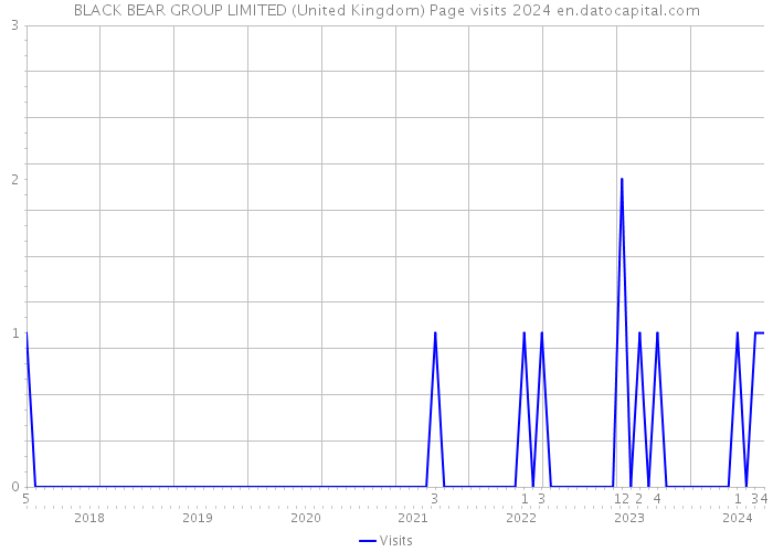 BLACK BEAR GROUP LIMITED (United Kingdom) Page visits 2024 