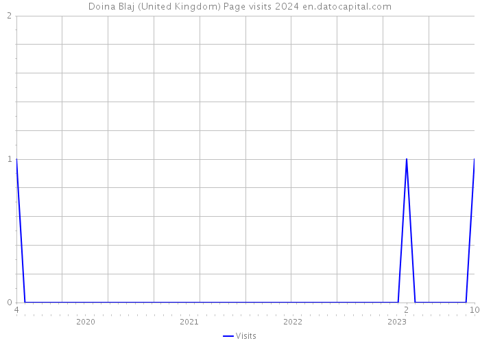 Doina Blaj (United Kingdom) Page visits 2024 