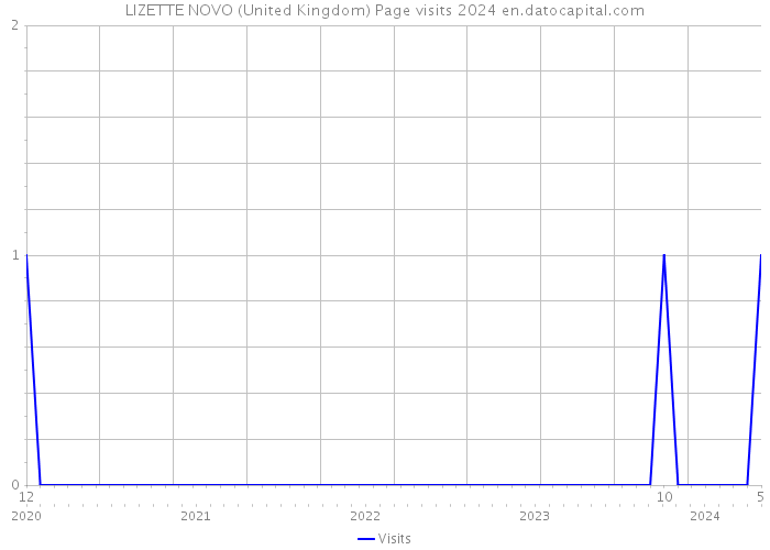 LIZETTE NOVO (United Kingdom) Page visits 2024 