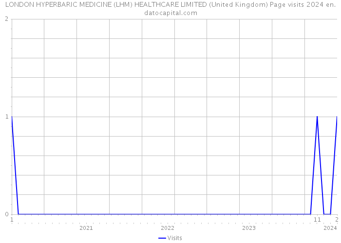 LONDON HYPERBARIC MEDICINE (LHM) HEALTHCARE LIMITED (United Kingdom) Page visits 2024 
