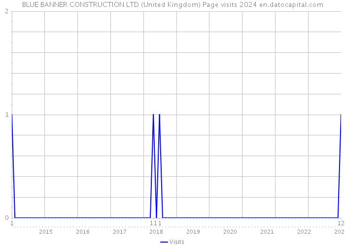 BLUE BANNER CONSTRUCTION LTD (United Kingdom) Page visits 2024 