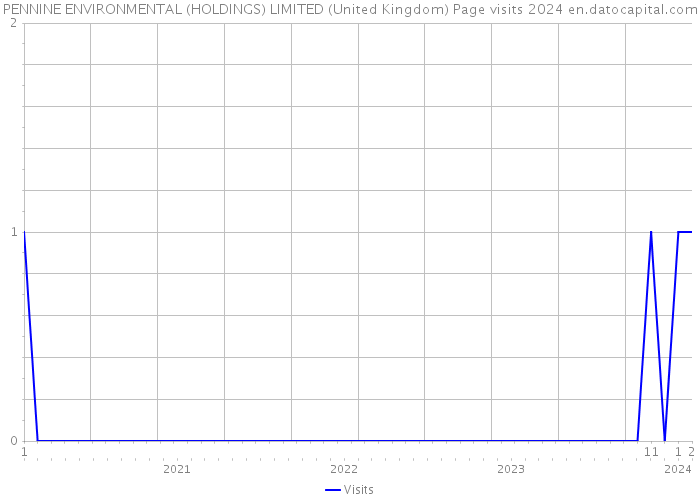 PENNINE ENVIRONMENTAL (HOLDINGS) LIMITED (United Kingdom) Page visits 2024 