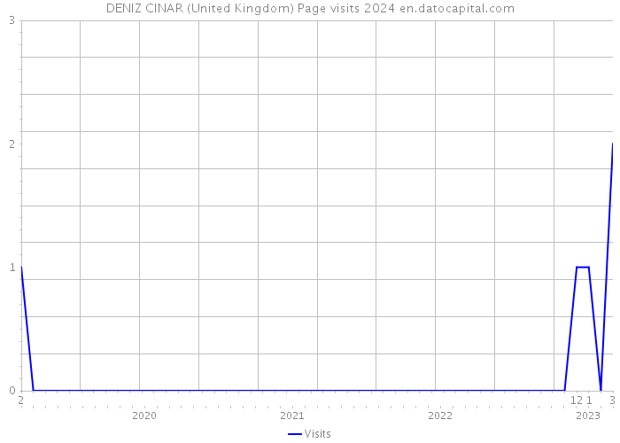 DENIZ CINAR (United Kingdom) Page visits 2024 