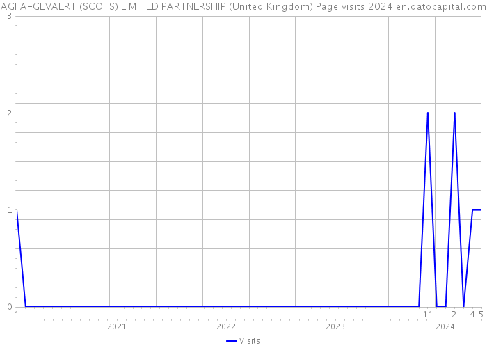 AGFA-GEVAERT (SCOTS) LIMITED PARTNERSHIP (United Kingdom) Page visits 2024 