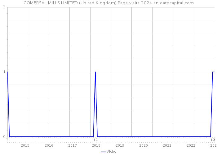 GOMERSAL MILLS LIMITED (United Kingdom) Page visits 2024 