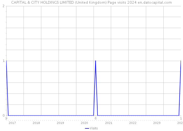 CAPITAL & CITY HOLDINGS LIMITED (United Kingdom) Page visits 2024 