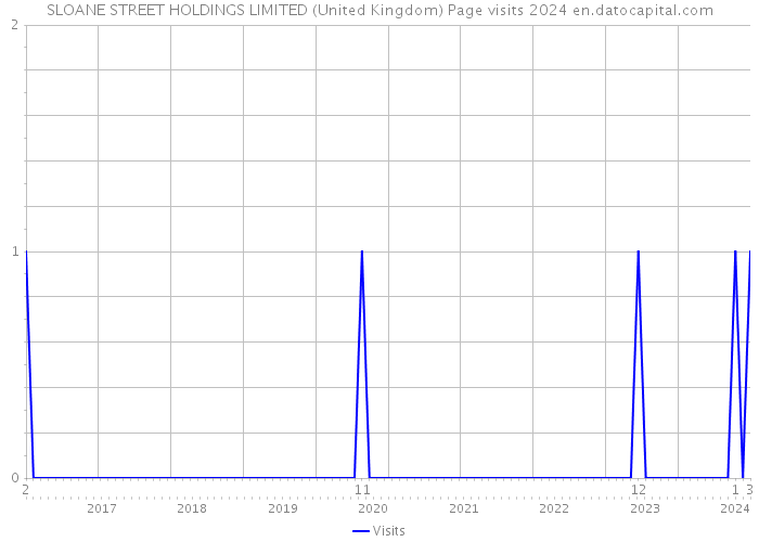 SLOANE STREET HOLDINGS LIMITED (United Kingdom) Page visits 2024 