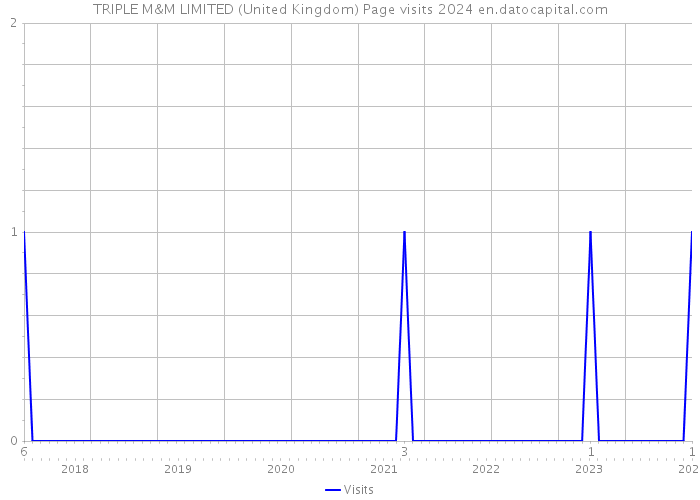 TRIPLE M&M LIMITED (United Kingdom) Page visits 2024 