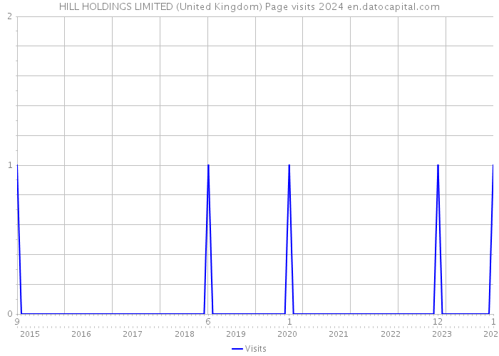 HILL HOLDINGS LIMITED (United Kingdom) Page visits 2024 