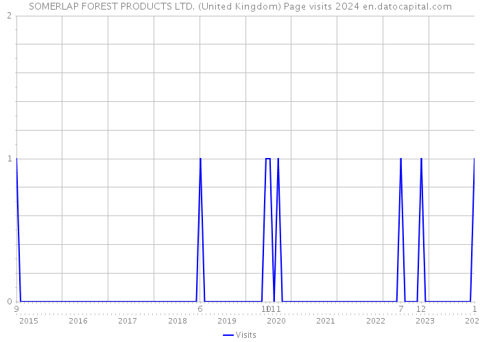 SOMERLAP FOREST PRODUCTS LTD. (United Kingdom) Page visits 2024 