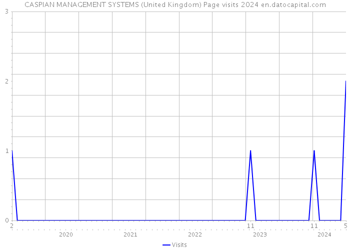 CASPIAN MANAGEMENT SYSTEMS (United Kingdom) Page visits 2024 