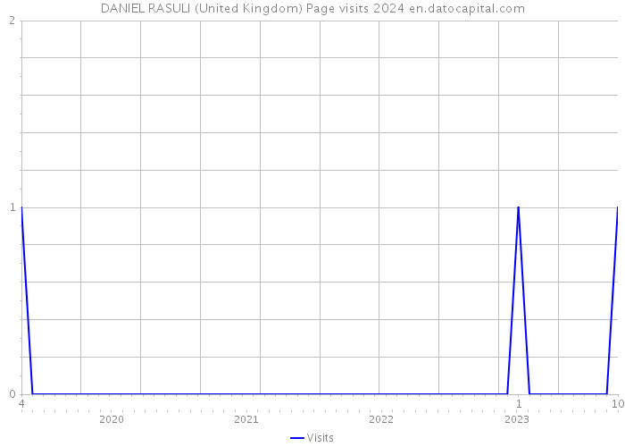 DANIEL RASULI (United Kingdom) Page visits 2024 