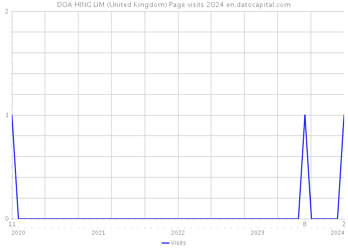 DOA HING LIM (United Kingdom) Page visits 2024 