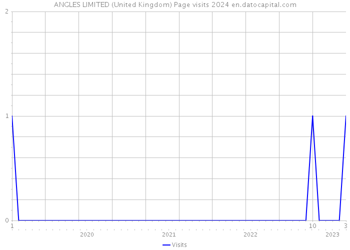 ANGLES LIMITED (United Kingdom) Page visits 2024 