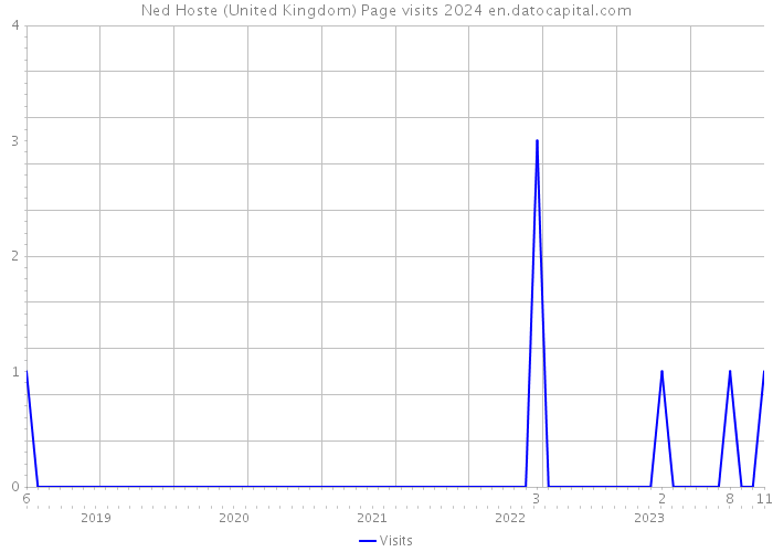 Ned Hoste (United Kingdom) Page visits 2024 