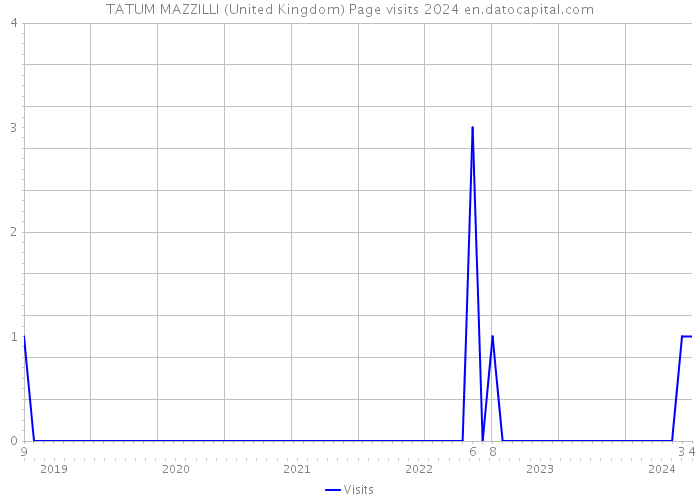 TATUM MAZZILLI (United Kingdom) Page visits 2024 