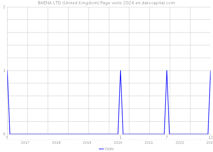 BAENA LTD (United Kingdom) Page visits 2024 