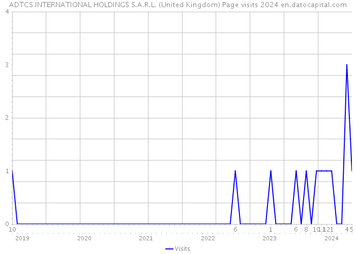 ADTCS INTERNATIONAL HOLDINGS S.A.R.L. (United Kingdom) Page visits 2024 
