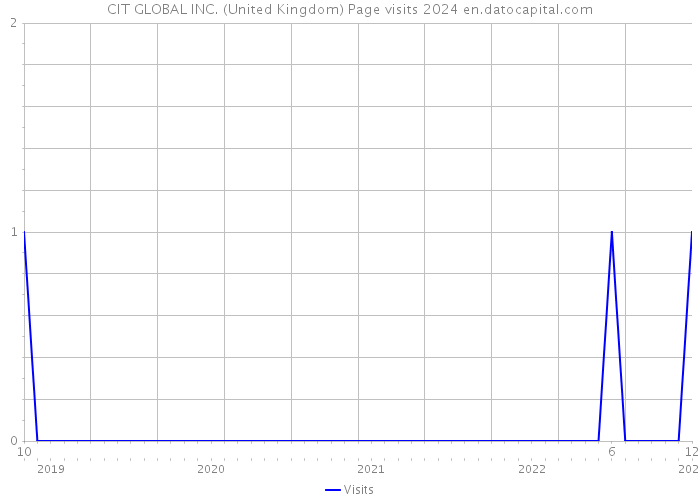 CIT GLOBAL INC. (United Kingdom) Page visits 2024 
