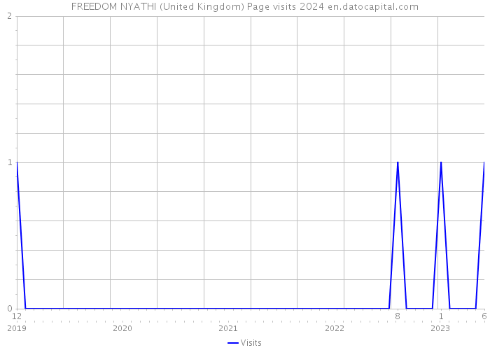 FREEDOM NYATHI (United Kingdom) Page visits 2024 