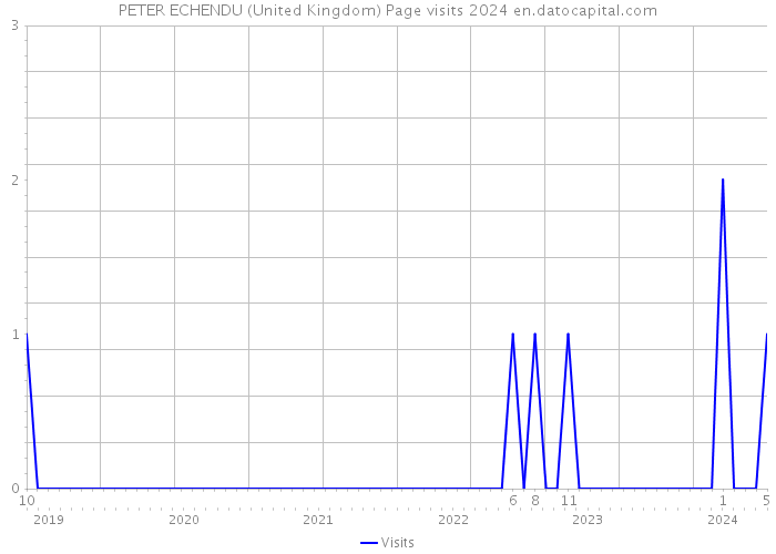 PETER ECHENDU (United Kingdom) Page visits 2024 
