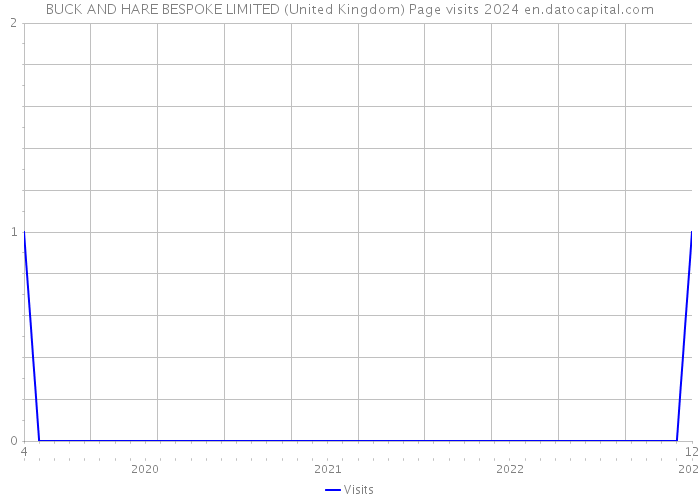 BUCK AND HARE BESPOKE LIMITED (United Kingdom) Page visits 2024 