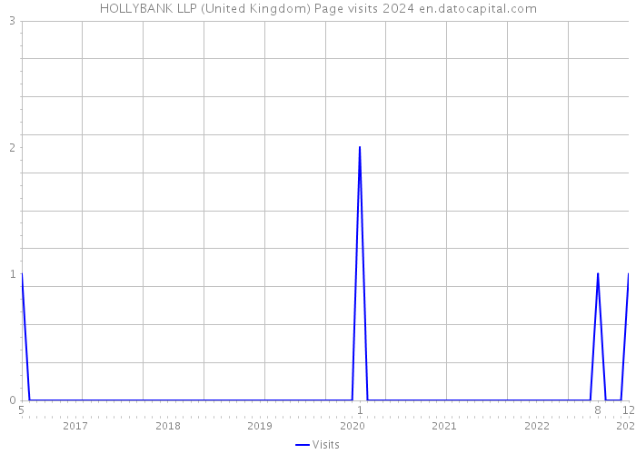 HOLLYBANK LLP (United Kingdom) Page visits 2024 