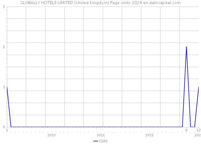 GLOBALLY HOTELS LIMITED (United Kingdom) Page visits 2024 
