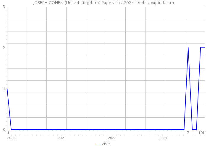 JOSEPH COHEN (United Kingdom) Page visits 2024 