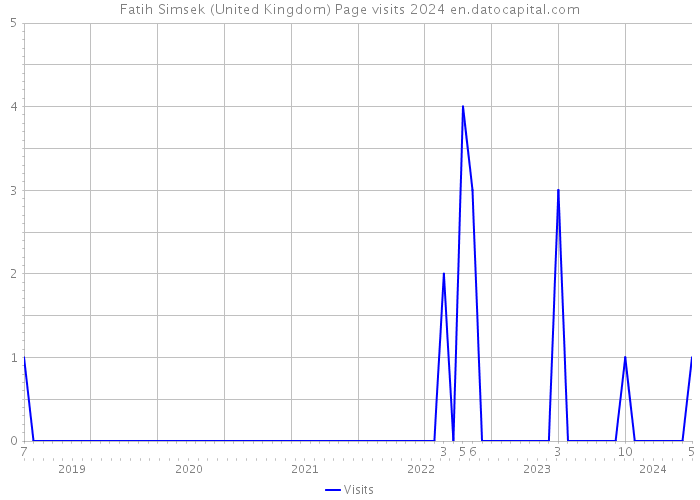 Fatih Simsek (United Kingdom) Page visits 2024 