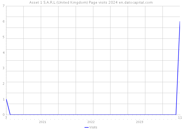 Asset 1 S.A.R.L (United Kingdom) Page visits 2024 