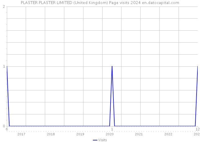 PLASTER PLASTER LIMITED (United Kingdom) Page visits 2024 
