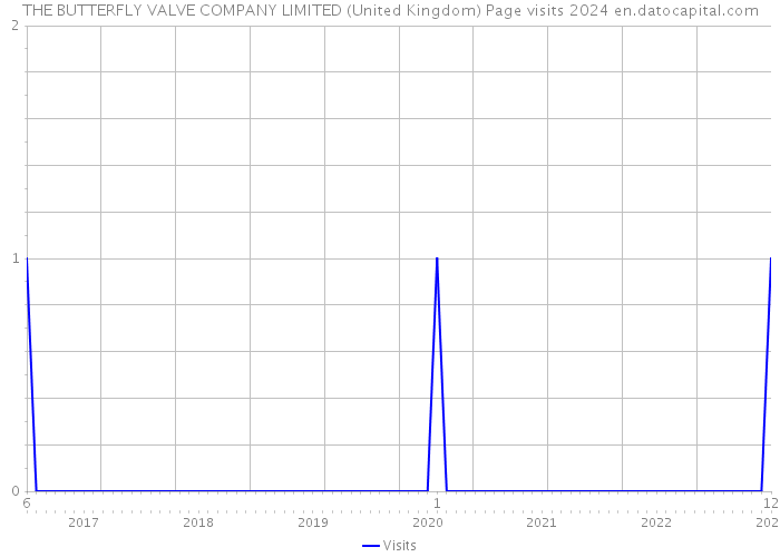 THE BUTTERFLY VALVE COMPANY LIMITED (United Kingdom) Page visits 2024 